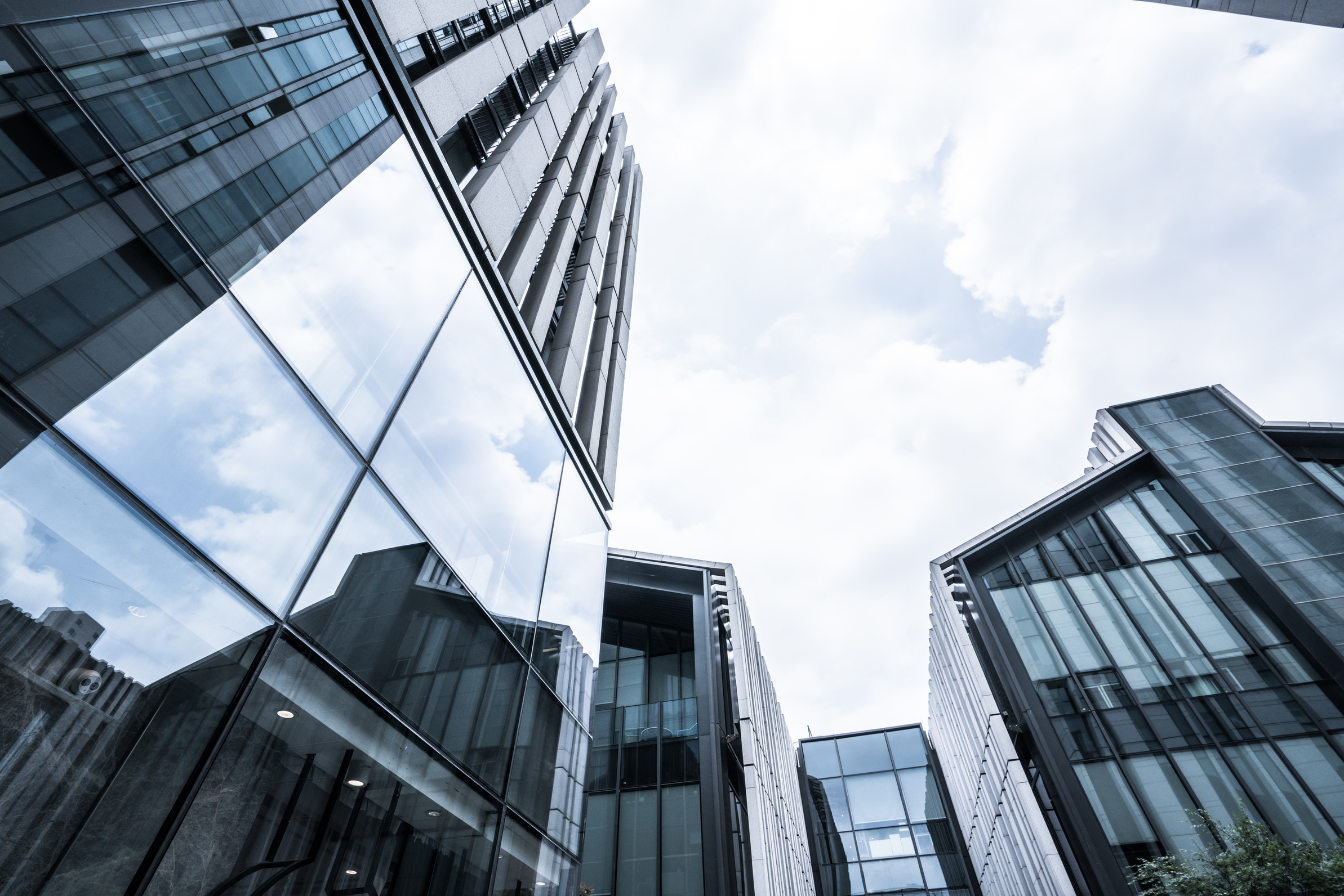Office building, Glass, Modern, Facade, Futuristic