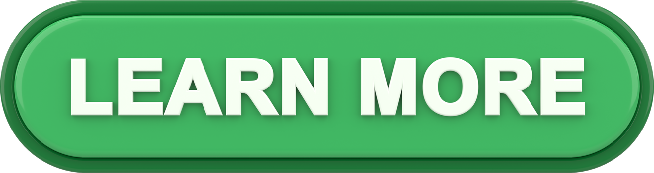 Learn more button. 3D illustration.