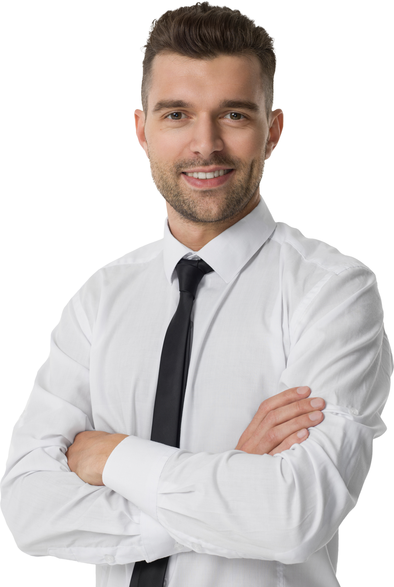 Portrait of Happy Businessman Cutout